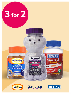 3 for 2 across selected Vitamins		